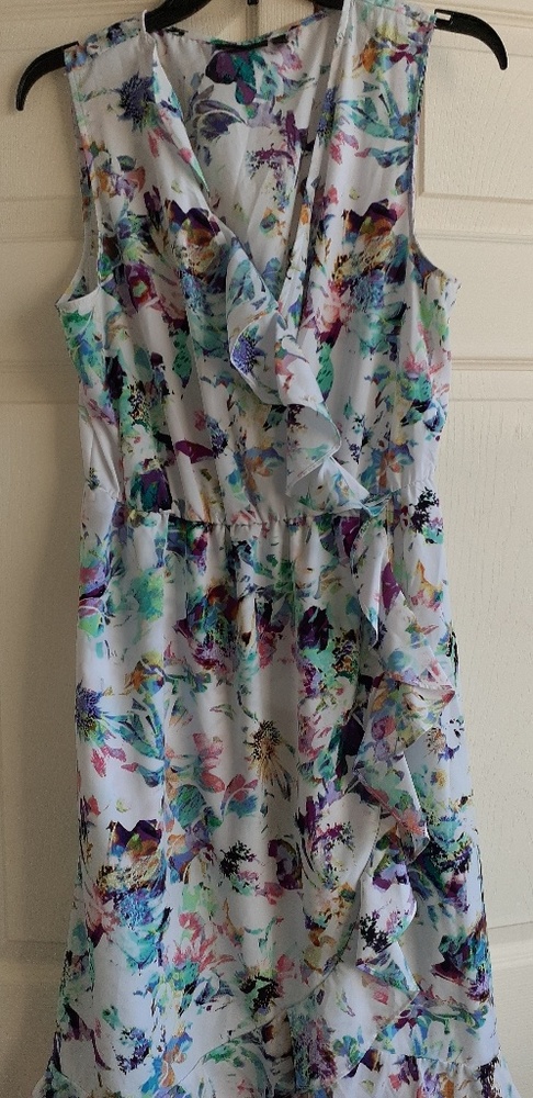 APT9 blue butterfly dress size L